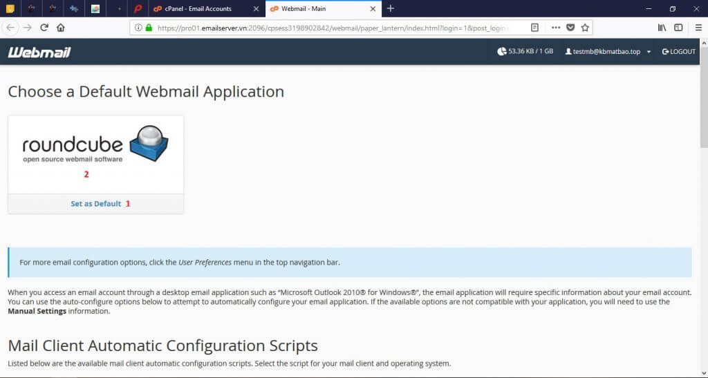 web mail