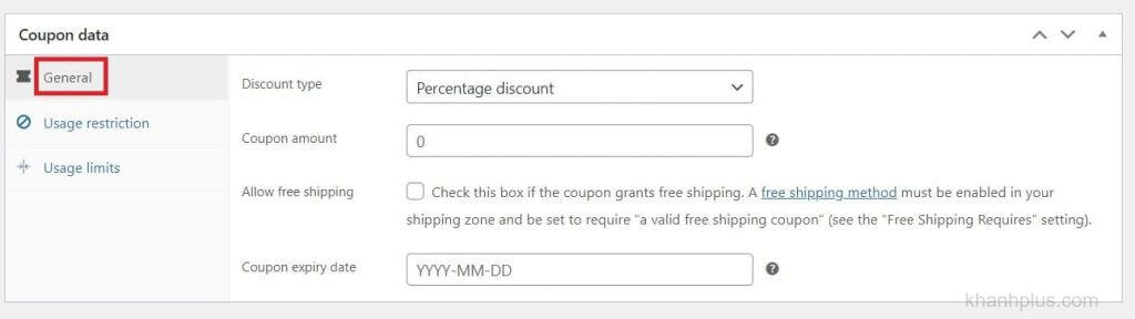tạo coupon trong wordpress
